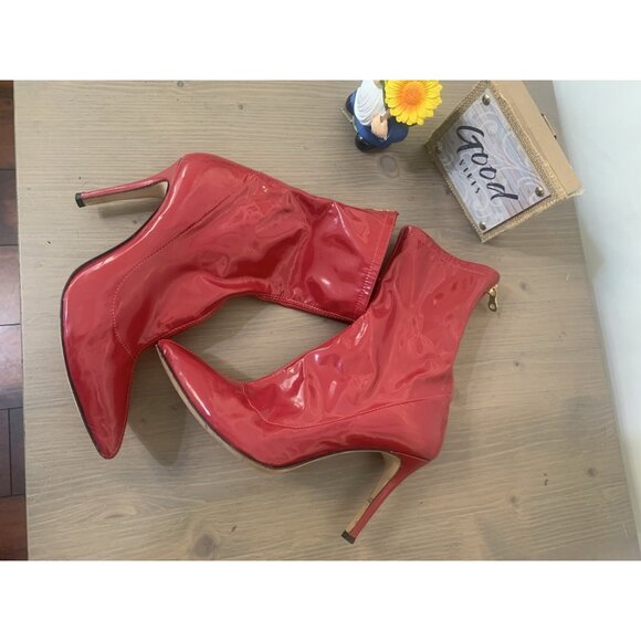 Vero Cuoio Shoes - (3) Vero Cuoilo Italy Botas‎ De Tacón Mujer Talla 39 Color Rojo Usadas,